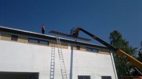 Roof trapezoidal sheet metal
