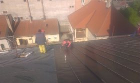 Roof trapezoidal sheet metal