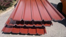 Roof trapezoidal sheet metal