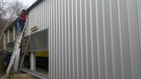 Roof trapezoidal sheet metal