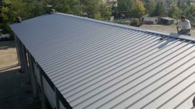 Roof trapezoidal sheet metal