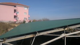 Roof trapezoidal sheet metal