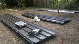 Roof trapezoidal sheet metal