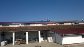 Roof trapezoidal sheet metal