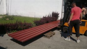 Roof trapezoidal sheet metal