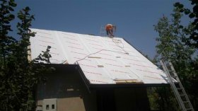 Roof trapezoidal sheet metal