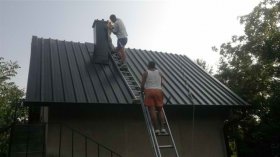 Roof trapezoidal sheet metal