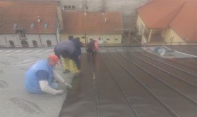 Roof trapezoidal sheet metal