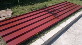 Roof trapezoidal sheet metal