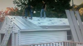 Roof trapezoidal sheet metal