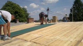 Roof trapezoidal sheet metal