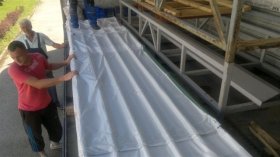 Roof trapezoidal sheet metal