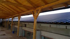 Roof trapezoidal sheet metal