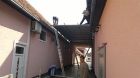 Roof trapezoidal sheet metal