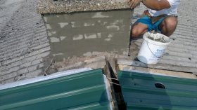 Roof trapezoidal sheet metal