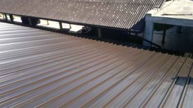 Roof trapezoidal sheet metal