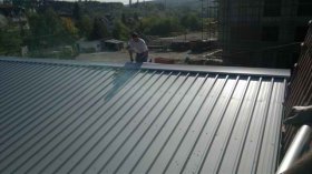Roof trapezoidal sheet metal