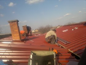 Roof trapezoidal sheet metal