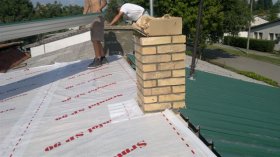 Roof trapezoidal sheet metal