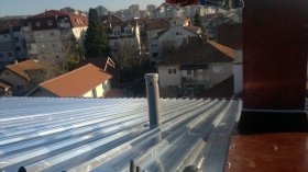 Roof trapezoidal sheet metal
