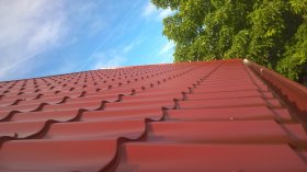 Roof tile metal sheet