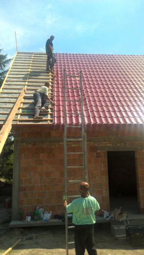 Roofing works
