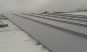 Metal seam roofing